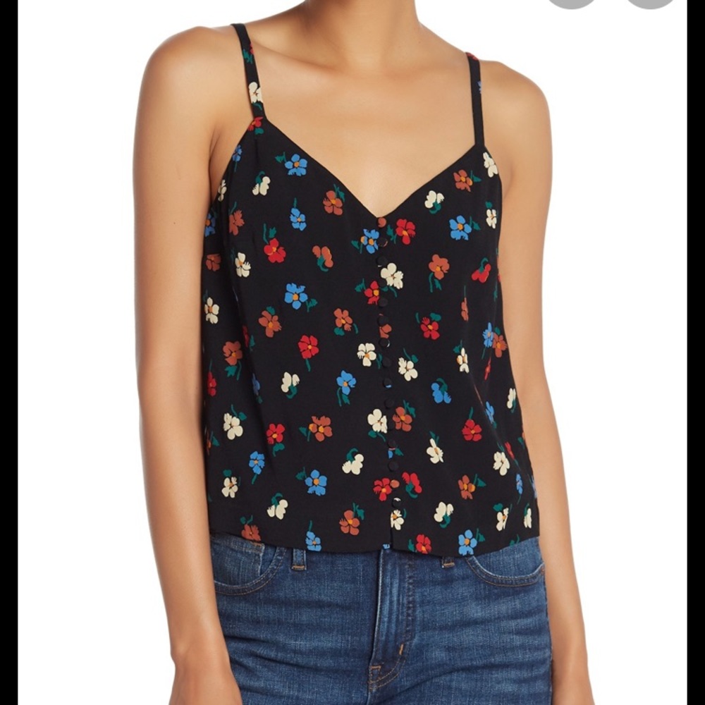 Madewell Button Down Floral Cami